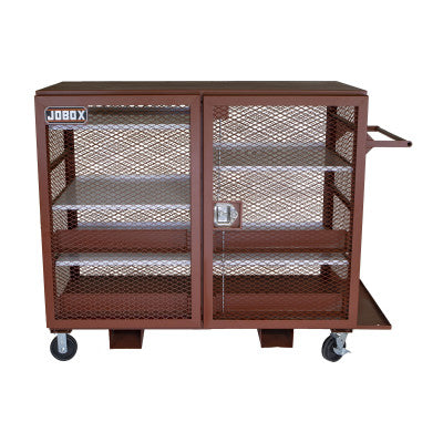 Mesh Cabinets, 65 in x 33 in x 55 in, 2 Door, 1500 lb Cap., Brown