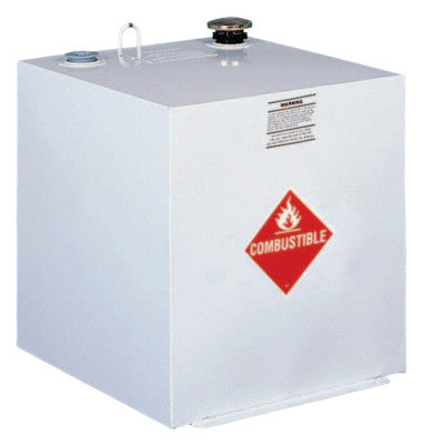 Liquid Transfer Tanks, Square, 50 gal to 55 gal, Steel, White