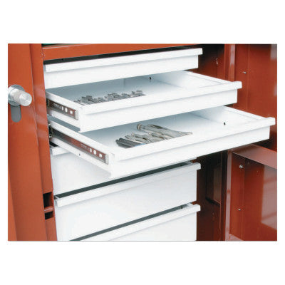 Replacement Shelf for Rolling Work Bench, 22 13/16x15 5/16x2 1/2, Steel, White