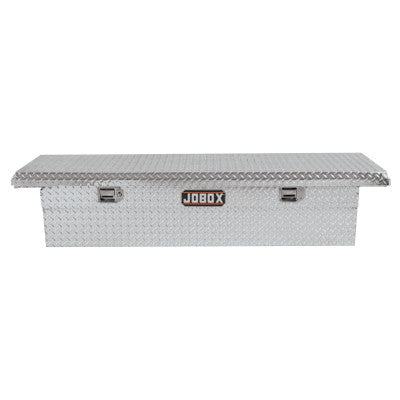 Low-Profile Alum Single Lid Crossover Truck Box, 71 1/8" x 21" x 15 1/8", Bright