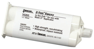 2 Ton Clear Epoxy, 50 mL, Dev-Pak, Clear/White