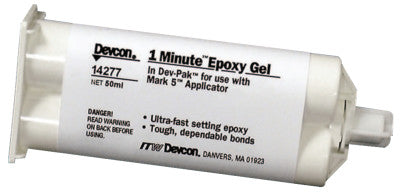 1-Minute Gel Epoxy, 50 mL, Dev-Pak, Amber