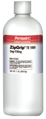 ZipGrip TE1000 Cyanoacrylate Adhesives, 1 lb, Bottle, Clear