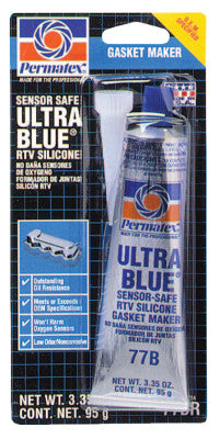 Ultra Series RTV Silicone Gasket Maker, 3.35 oz Tube, Blue