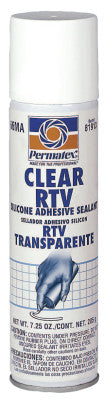 Clear RTV Silicone Adhesive Sealants, 7.25 oz Automatic Tube, Clear