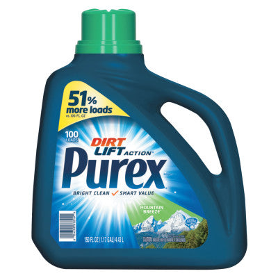 Concentrate Liquid Laundry Detergent, Mountain Breeze, 150 oz Bottle
