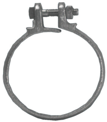 Single Bolt Hose Clamps, 2 3/8"-2 1/2" Hose OD, Malleable Iron