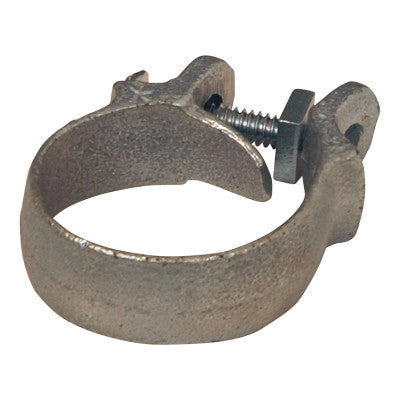 Single Bolt Hose Clamps, 1 5/32 in-1 1/4 in Hose OD, Malleable Iron