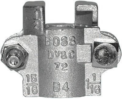 Boss Clamps, 1/2" Hose ID, 15/16"-1 1/16" Hose OD, Malleable Iron