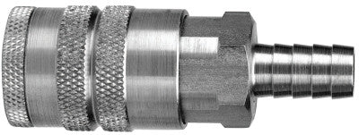 Air Chief Industrial Semi-Auto Coupler Standard Hose Barbs, 1/2 x 3/8