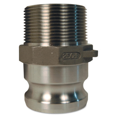 Global Type F Adapters, 1 1/2 in, Male/Male, 316 Stainless Steel