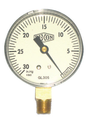 Vacuum Gauges, 1/4 in NPT(M), Bottom Mount