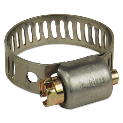 MH Series Miniature Worm Gear Clamps,9/16-1 1/16" Hose OD, Stnls Steel 300