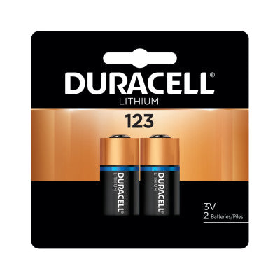 Duracell Batteries, Lithium Cell, 3 V, 123