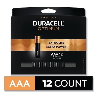 DURACELL OPTIMUM ALKALINE BATTERIES  AAA  12/PK