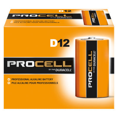 Duracell Procell Batteries, Non-Rechargeable Alkaline, 1.5 V, D