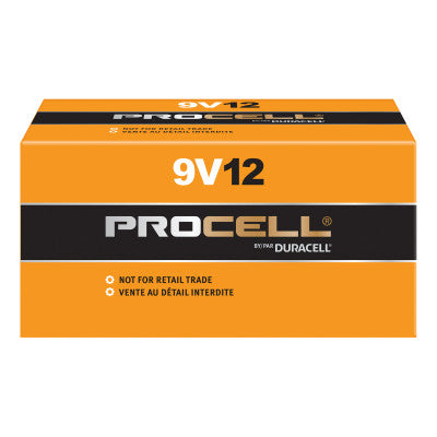 Duracell Procell Batteries, Non-Rechargeable Dry Cell Alkaline, 9V