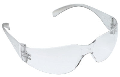 Virtua Safety Eyewear, Indoor/Outdoor Mirror Lens, Hard Coat, Clear Frame