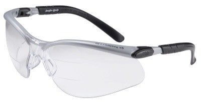 BX Safety Eyewear, +1.5 Diopter Polycarbon Anti-Fog Lenses, Silver/Black Frame