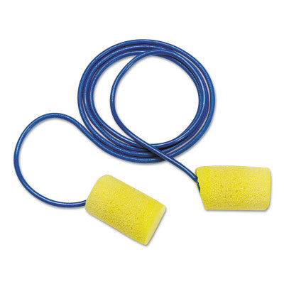 E-A-R Classic Plus Foam Earplugs, PVC, Yellow, Corded