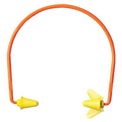 E-A-Rflex 28 Semi-aural Hearing Protectors, ABS, Polyurethane, Yellow, Banded