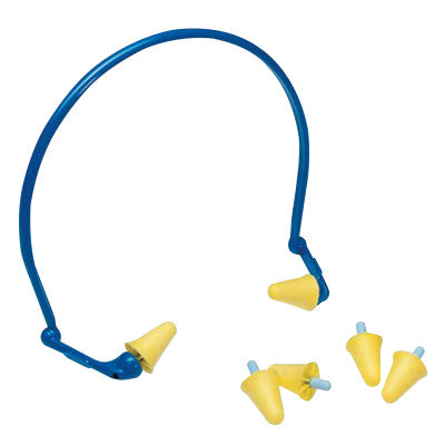 E-A-Rflex Hearing Protector with Foam Tips, Foam, Blue/Yellow, Banded