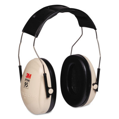 Optime 95 Earmuffs, 21 dB NRR, White/Black, Over the Head