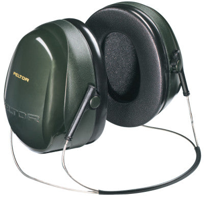 Optime 101 Earmuffs, 26 dB NRR, Dark Green, Behind the Head