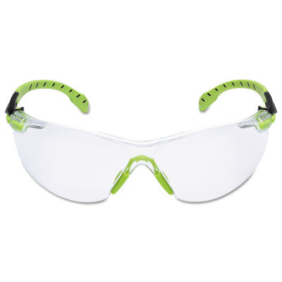 Solus 1000-Series Protective Eyewear, Clear Poly Antifog Lens, Green/Black Frame