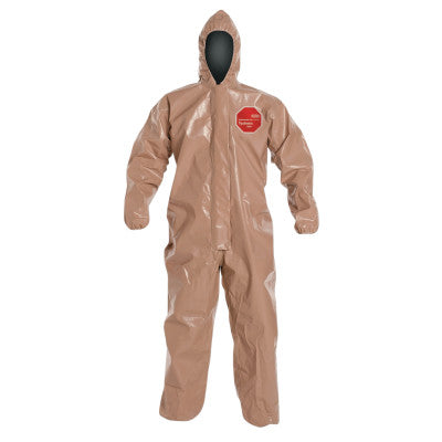 Tychem CPF3 with attached Hood, Tan, 2X-Large