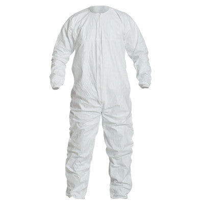 Tyvek IsoClean Coveralls with Zipper, White, 2X-Large