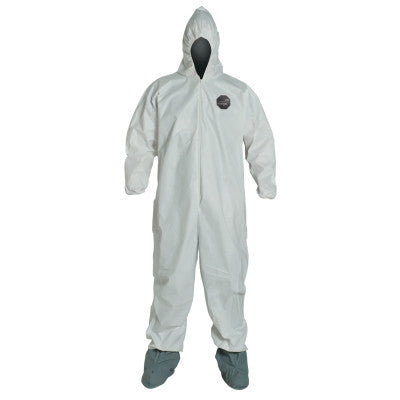 ProShield NexGen Coveralls with Attached Hood and Boots, White, Large