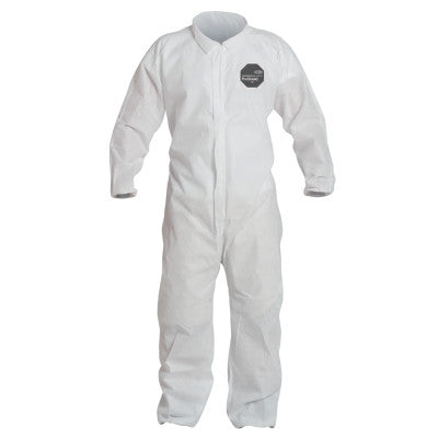 Proshield 10 Coveralls White with Elastic Wrists and Ankles, White, 2X-Large