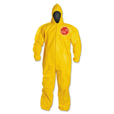 TYCHEM QC COVERALL YELLOW ZIP FIT BD HD