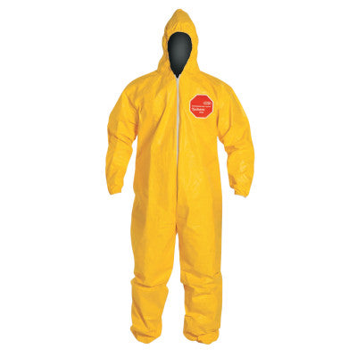 Tychem 2000 Coveralls with Attached Hood, 3X-Large, Yellow