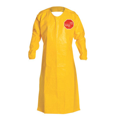 Tychem QC Apron with Long Sleeves One Size, Yellow