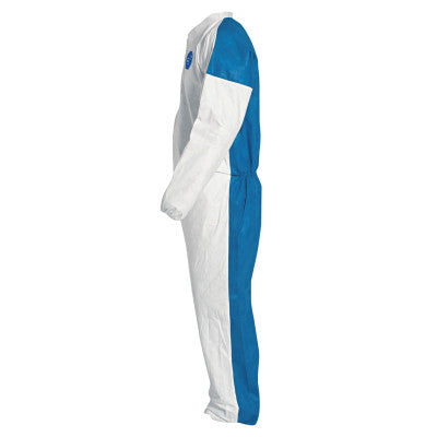 Tyvek 400D Coveralls with Elastic Wrists and Ankles, Blue/White, Medium