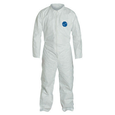 Tyvek Coveralls, White, 2X-Large, With Collar