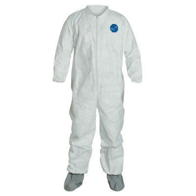 Tyvek Coveralls with attached Boots, , Medium