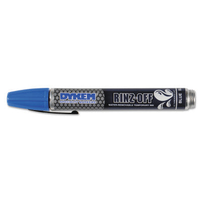 RINZ OFF 44 Water Removable Temporary Markers, Blue, Broad