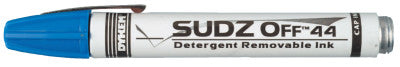 SUDZ OFF 44 Detergent Removable Temporary Markers, Black, Broad