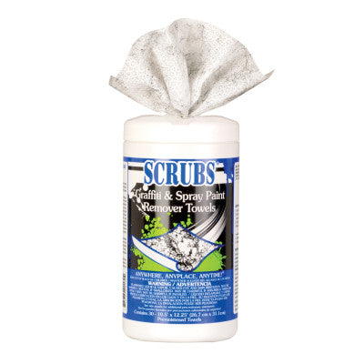 SCRUBS Graffiti & Spray Paint Remover Towels,  10 in x 12 in