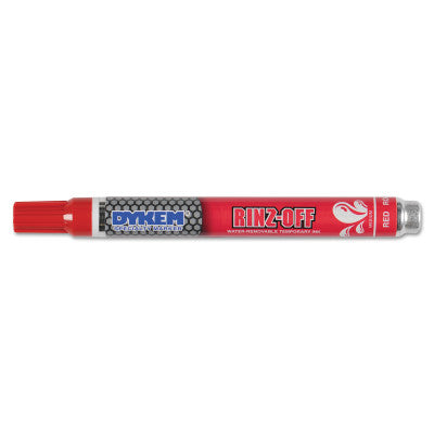 RINZ OFF Water Removable Temporary Markers, Red, Medium