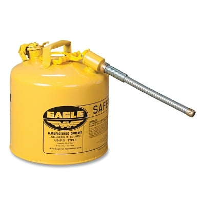 YELLOW TYPE II 5 GALLONSAFETY CAN W/12" FLEX SP