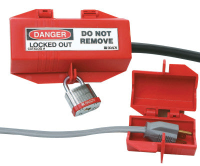 Plug Lockouts, 110V, Red