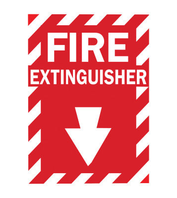 Health & Safety Signs, FIRE EXTINGUISHER, Fiberglass