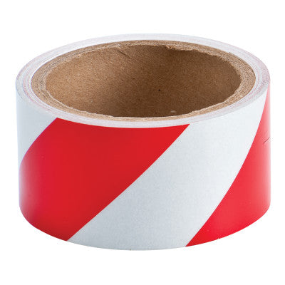 Reflective Striped Tapes, 2 in x 10 yd, Red/White