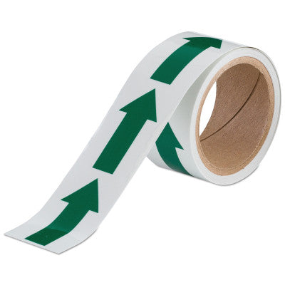 Glow-In-The-Dark Arrow Tape, 2 in x 5 yd, Green/Phosphorescent