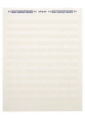 Laser Printable Labels, 8.2 in x 1 in, White/Translucent