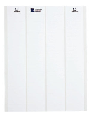 Laser Printable Labels, 8.3 in x 1 in, White/Translucent